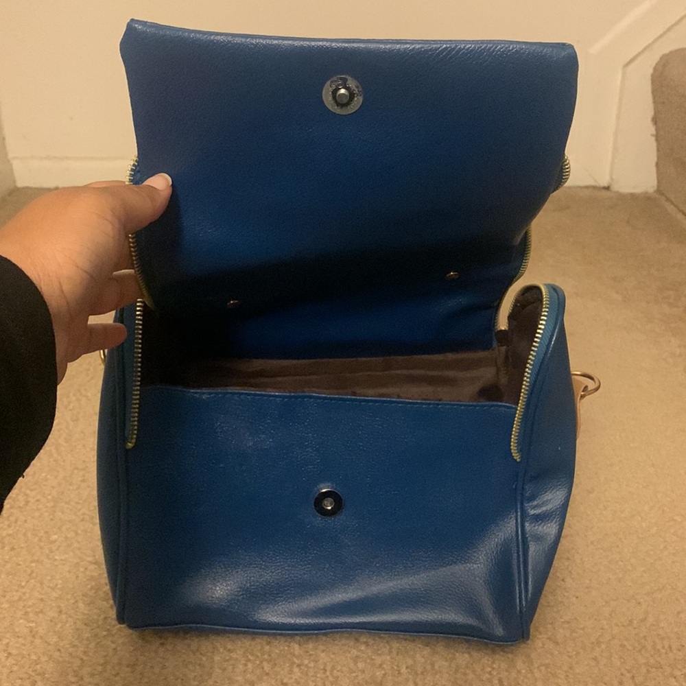Matte Royal Blue Handbag - Picture 7 of 9